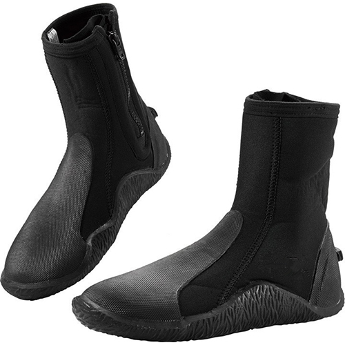 Rubber sole neoprene diving boots
