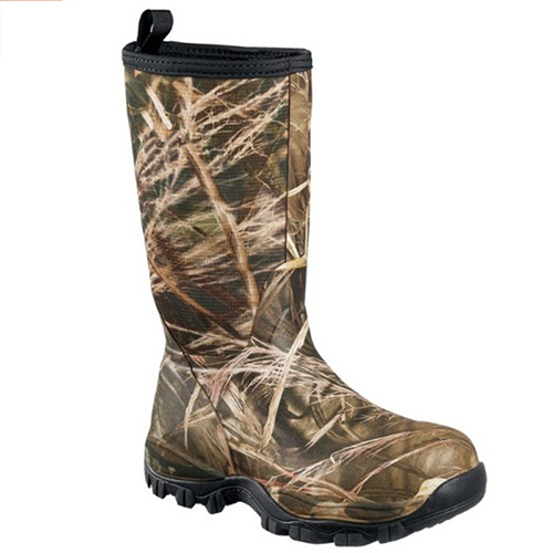 waterproof camouflage hunting rubber boots