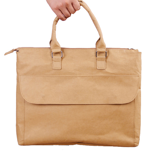 Washable recycle kraft paper tote