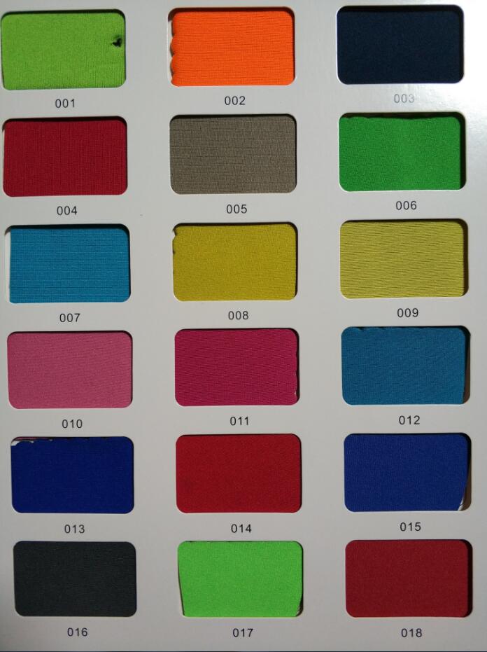 Neoprene colors stock colors
