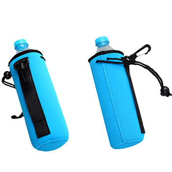 sports bottle cooler with drawstring